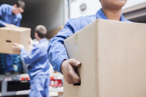 Professional removals team planning a Pimlico house move