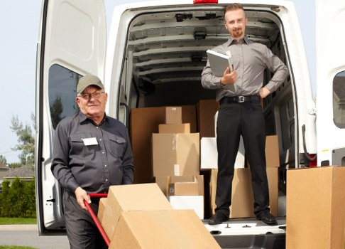 Packing boxes and moving supplies for a home move in Pimlico