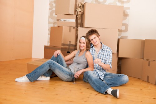 Careful loading of household items for a local move in Pimlico flats and townhouses