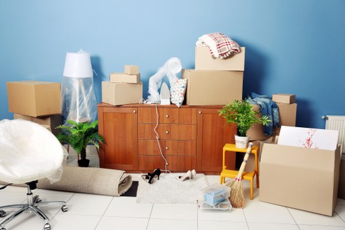 Specialist fragile item packing for a move in Pimlico