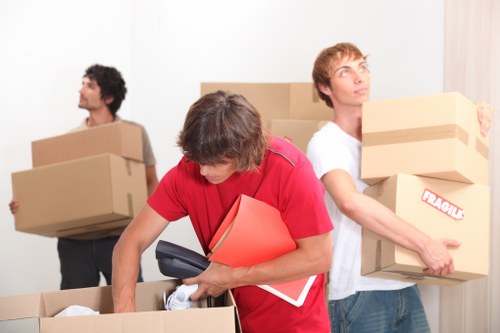 Professional removal team planning a Pimlico home move