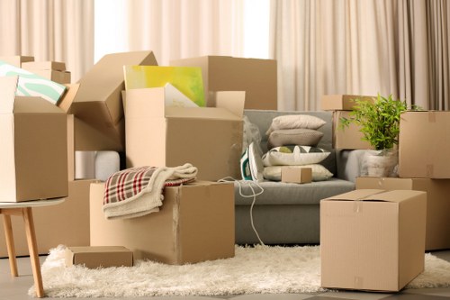 Unpacking and setting up a new office after relocation in Pimlico