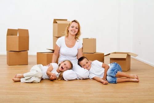 Local packing supplies arranged for a flat move in Pimlico