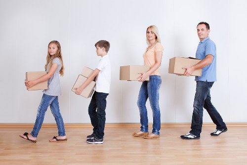 Team loading furniture for a move in Pimlico
