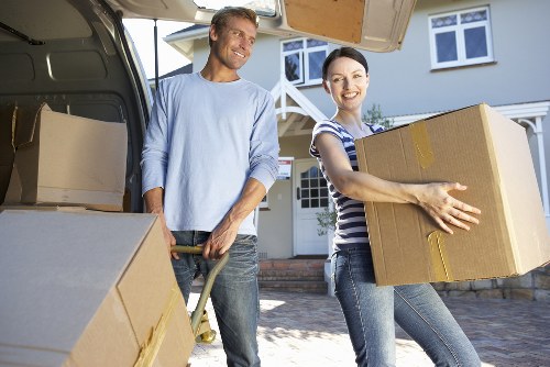 Careful packing and moving of office equipment for a Pimlico business
