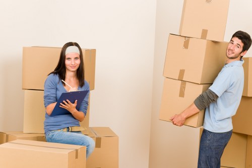 Example of a small flat move in Pimlico with furniture and boxes