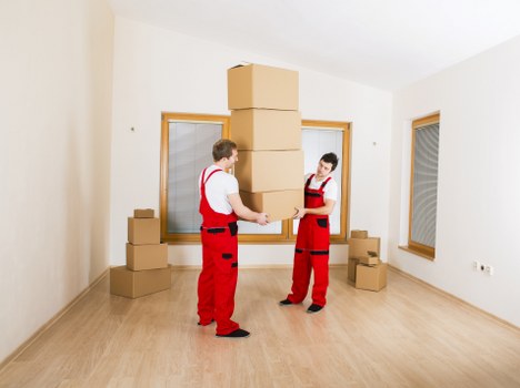 Packed moving boxes ready for a Pimlico home relocation